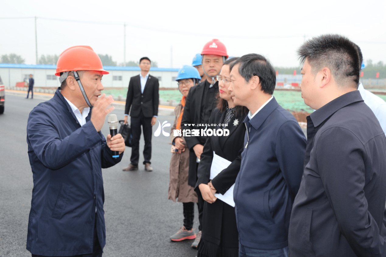 連云港市常務(wù)副市長(cháng)王加培蒞臨科洛吉公司檢查指導