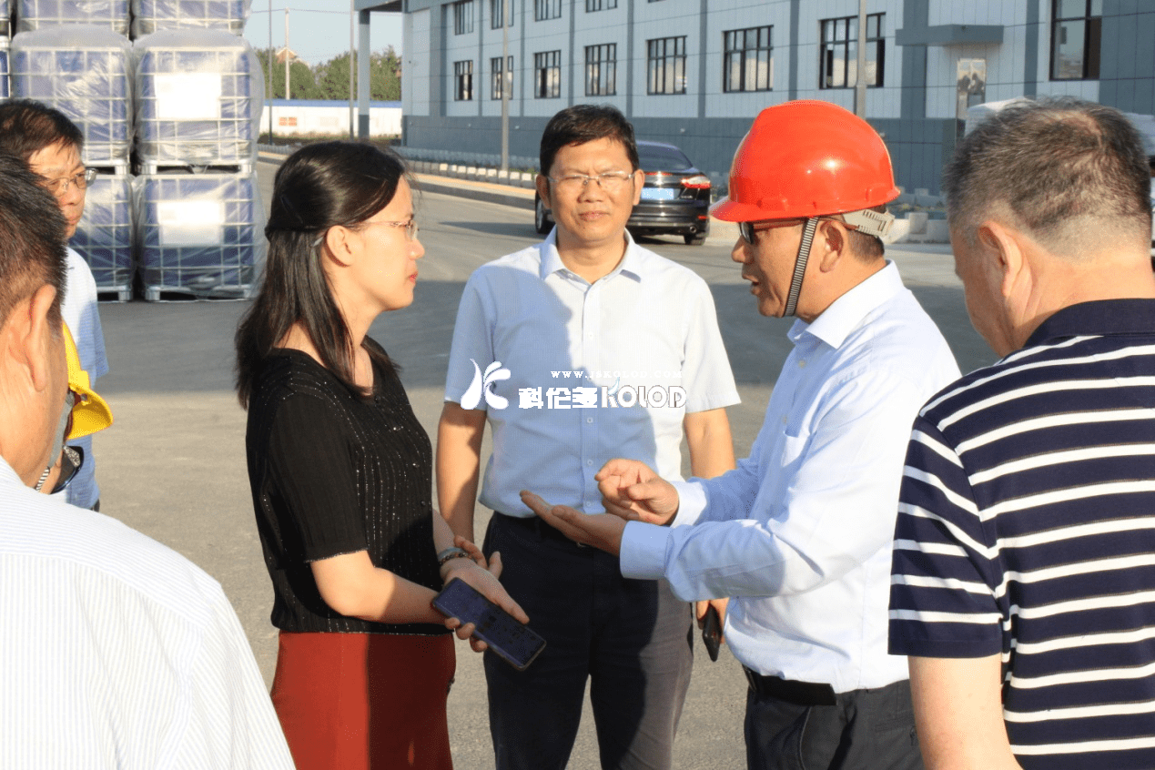 灌云縣委副書(shū)記、代縣長(cháng)曹明麗蒞臨科洛吉公司檢查指導工作