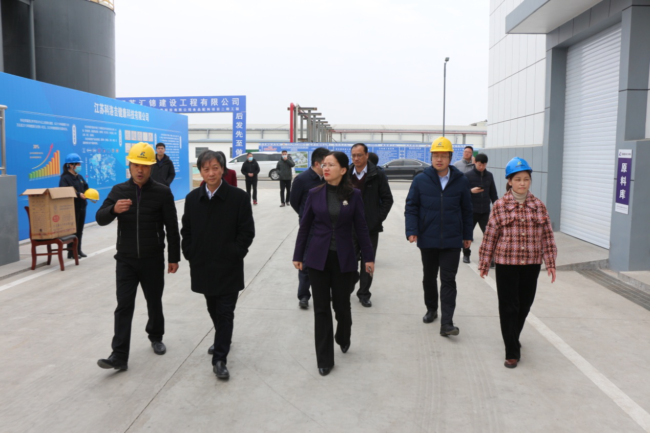 連云港市政協(xié)主席王加培蒞臨科倫多公司調研指導工作